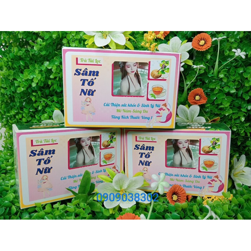 trà sâm tố nữ Phúc An Khang -giúp nở ngực, tăng sinh lý nữ ( estrogen) hộp 40 túi lọc