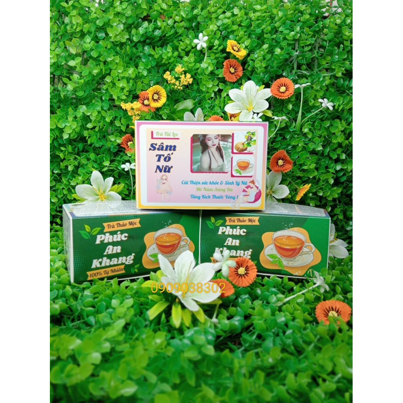 trà sâm tố nữ Phúc An Khang -giúp nở ngực, tăng sinh lý nữ ( estrogen) hộp 40 túi lọc