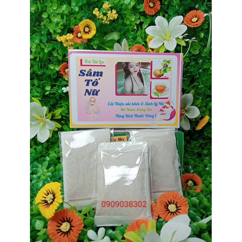 trà sâm tố nữ Phúc An Khang -giúp nở ngực, tăng sinh lý nữ ( estrogen) hộp 40 túi lọc
