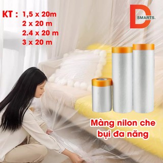 Màng bọc nilon che bụi nội thất đa năng, ngăn bụi, bảo vệ nội thất, che sơn, bọc hàng nhiều size