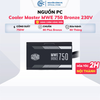 Nguồn máy tính cooler master mwe 750 bronze v2 - hàng chính hãng bảo hành 60 tháng