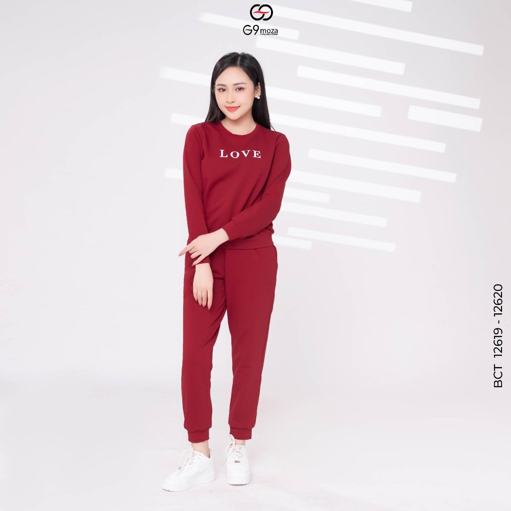 Bộ cotton đồ mặc nhà 12619 - 12620  G9moza được làm từ chất liệu cotton da cá , mềm mịn.