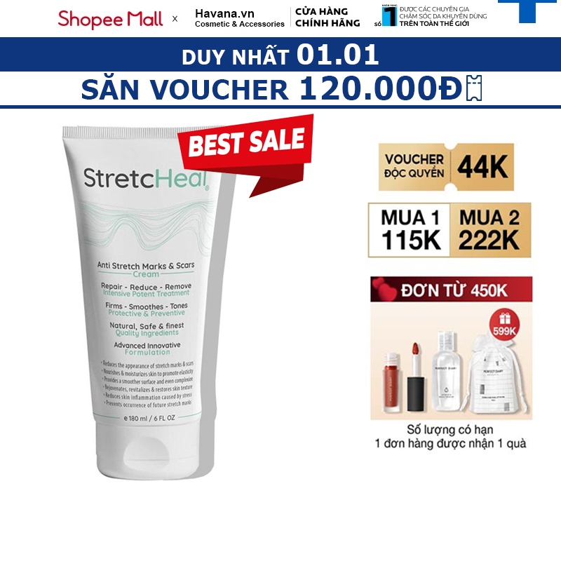 Kem Chống Rạn StretcHeal Chính Hãng Made in USA 180ml
