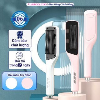 Lược điện chải tóc tạo kiểu ion âm Lokykin  chải thẳng uốn cong phun tinh chất chính hãng