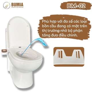 Vòi xịt vệ sinh thông minh Bumia bidet Bm02, xịt rửa vệ sinh hậu môn và vệ sinh phụ khoa phụ nữ