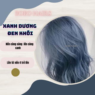 (Sale Gốc)Thuốc Nhuộm Tóc Xanh Dương Đen Khói Kèm oxi và gang tay