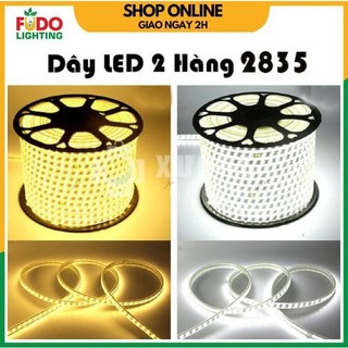 Dây đèn led 3 hàng bóng 2835 siêu sáng cuộn 100m