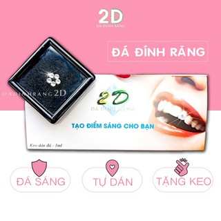 Combo Đá Đính Răng Chân Bằng (Hột Xịn Đẹp) + Tặng Keo Dán
