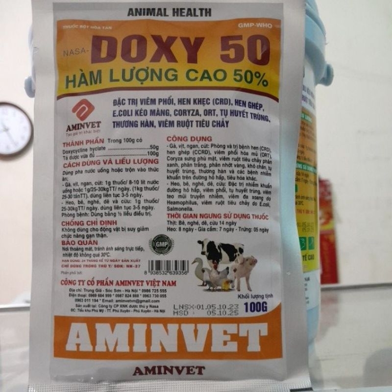 Doxy 50% 100g Aminvet hô hấp phức hợp...