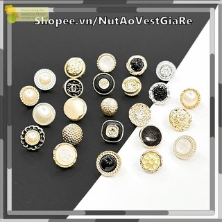 Tổng hợp nút sơ mi kiểu, cúc cườm, cúc ngọc 1cm - 1.3cm