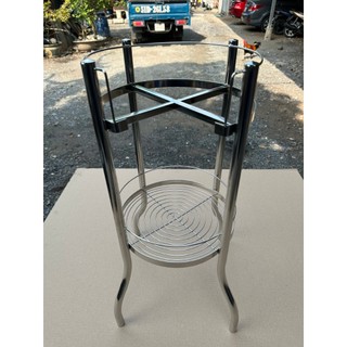 Kệ chân bình nước 100% inox 201 để bình xanh loại 20L thanh la dày nặng chắc chắn