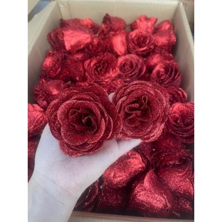 Combo 10 bông hồng nhũ kim tuyến