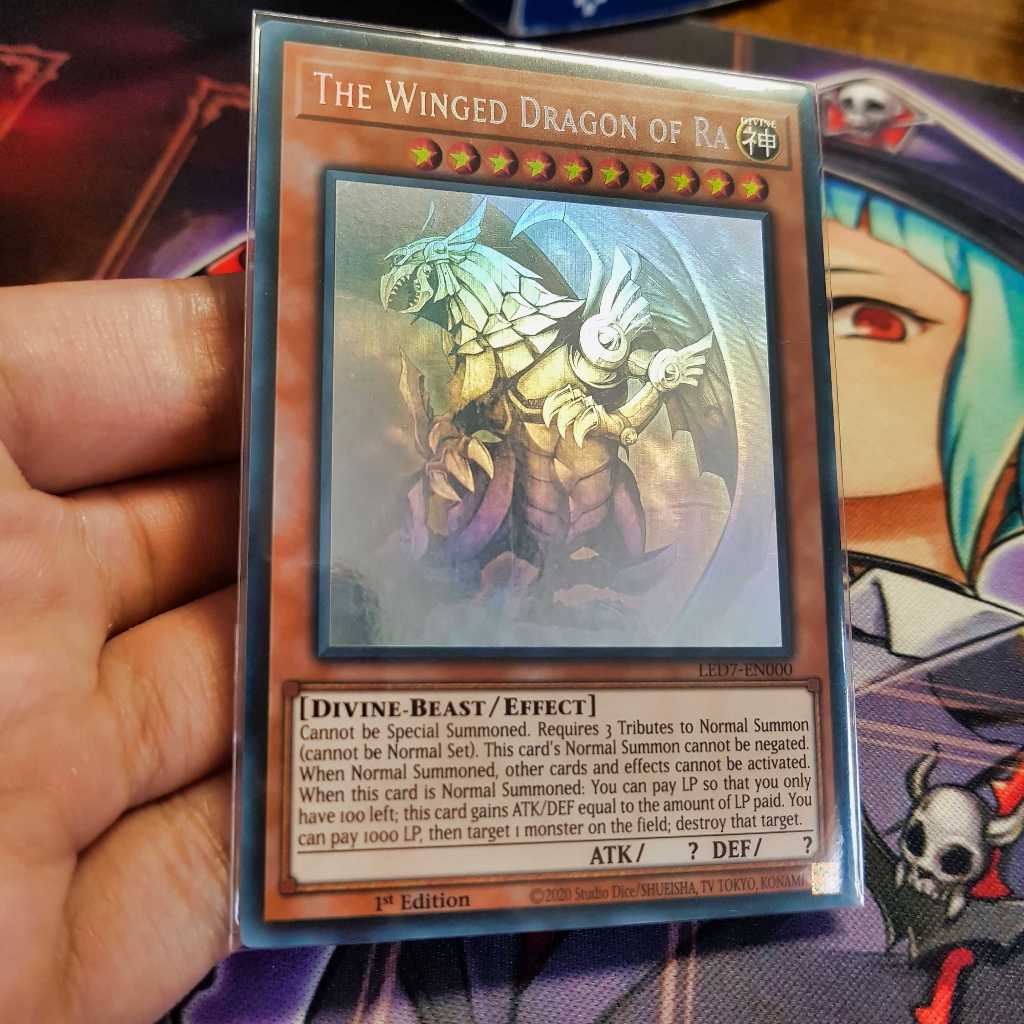 Thẻ bài Yugioh chính hãng | The Winged Dragon of Ra  | LED7