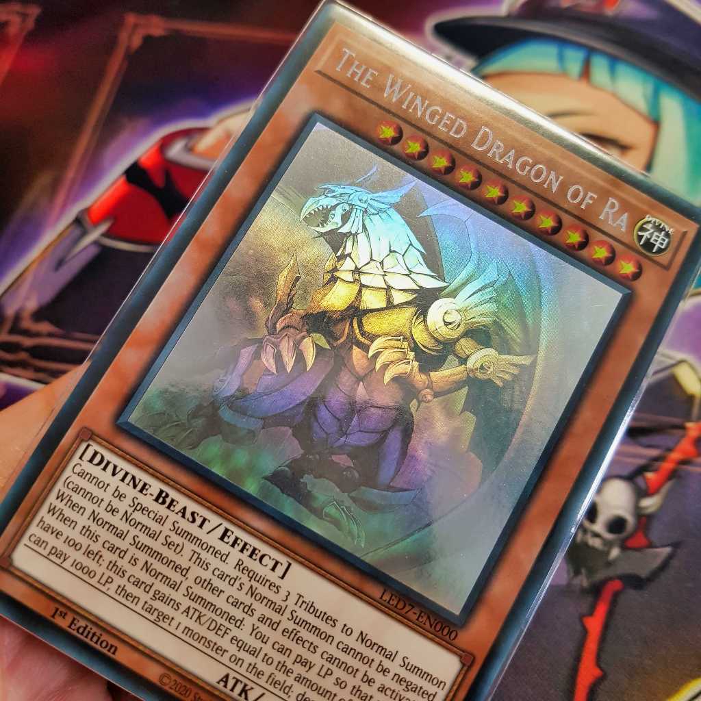 Thẻ bài Yugioh chính hãng | The Winged Dragon of Ra  | LED7