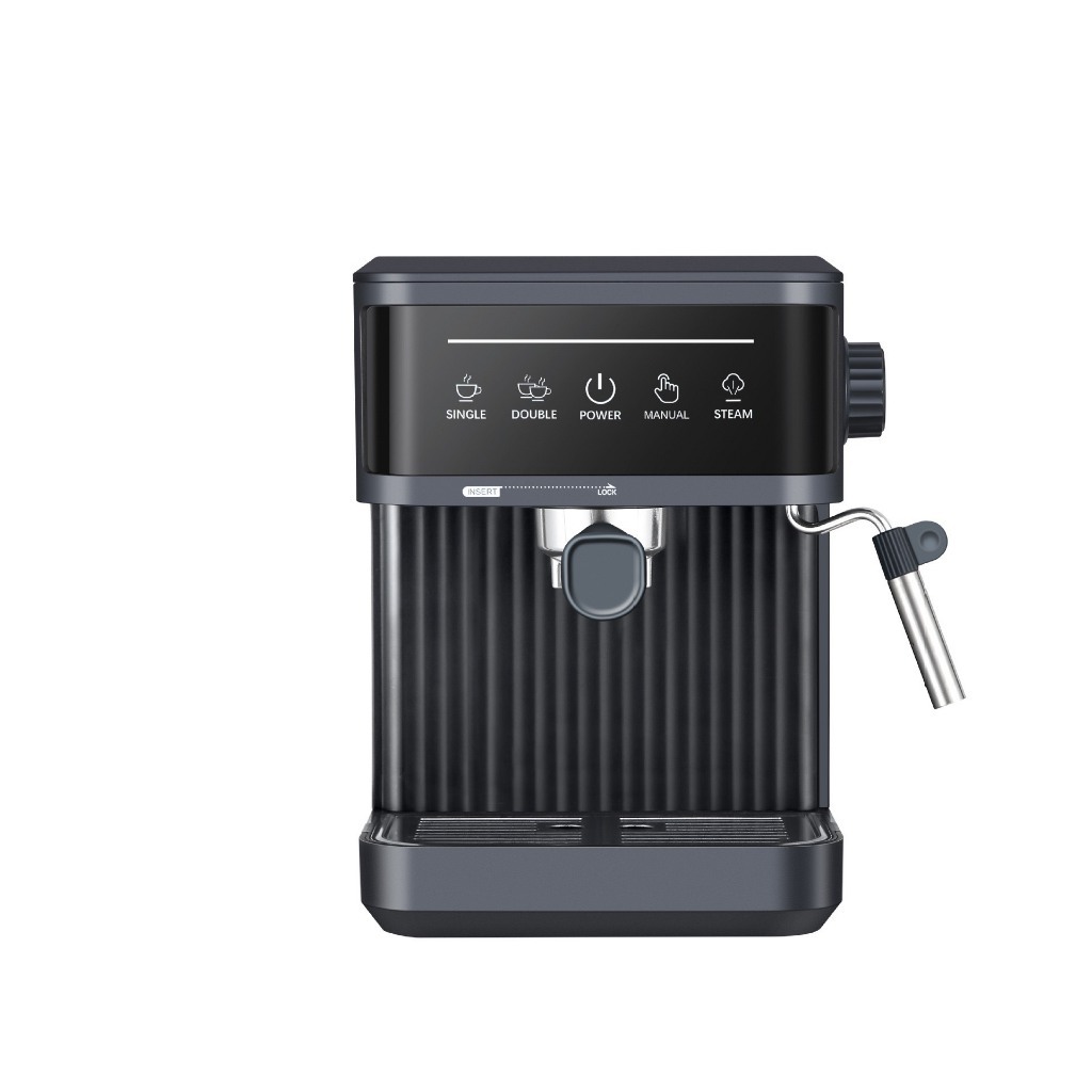 Máy Pha Cà Phê Espresso Công Suất 850W, Máy Pha Café Gia Đình Mini - Inox Không Gỉ Chức Năng Pha Espresso Tạo Bọt Sữa.