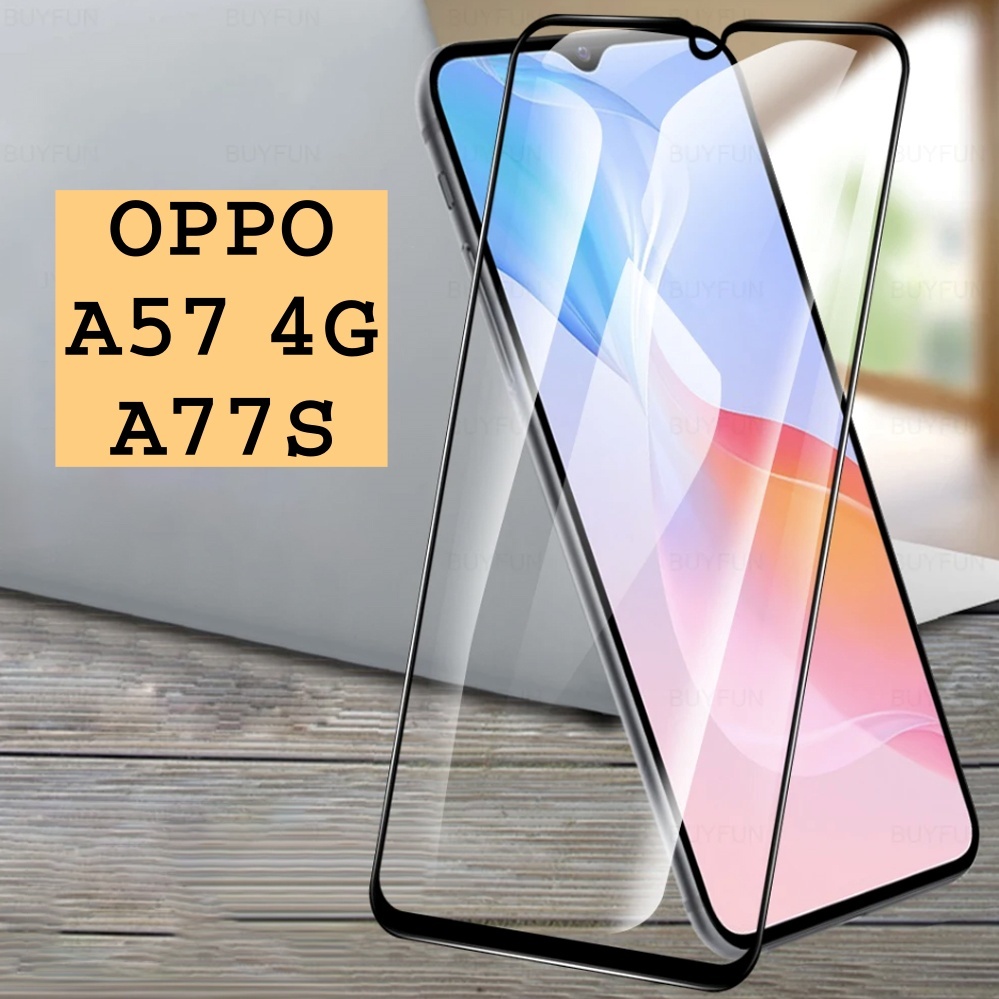 Miếng dán OPPO A57 4G/ A77S cường lực Full màn hình cao cấp