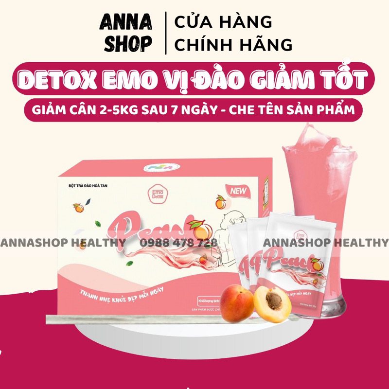 EMoSLIM GIẢM CÂN HƯƠNG TRÀ ĐÀO DỄ UỐNG/ Giảm cân hiệu quả sau 7 ngày
