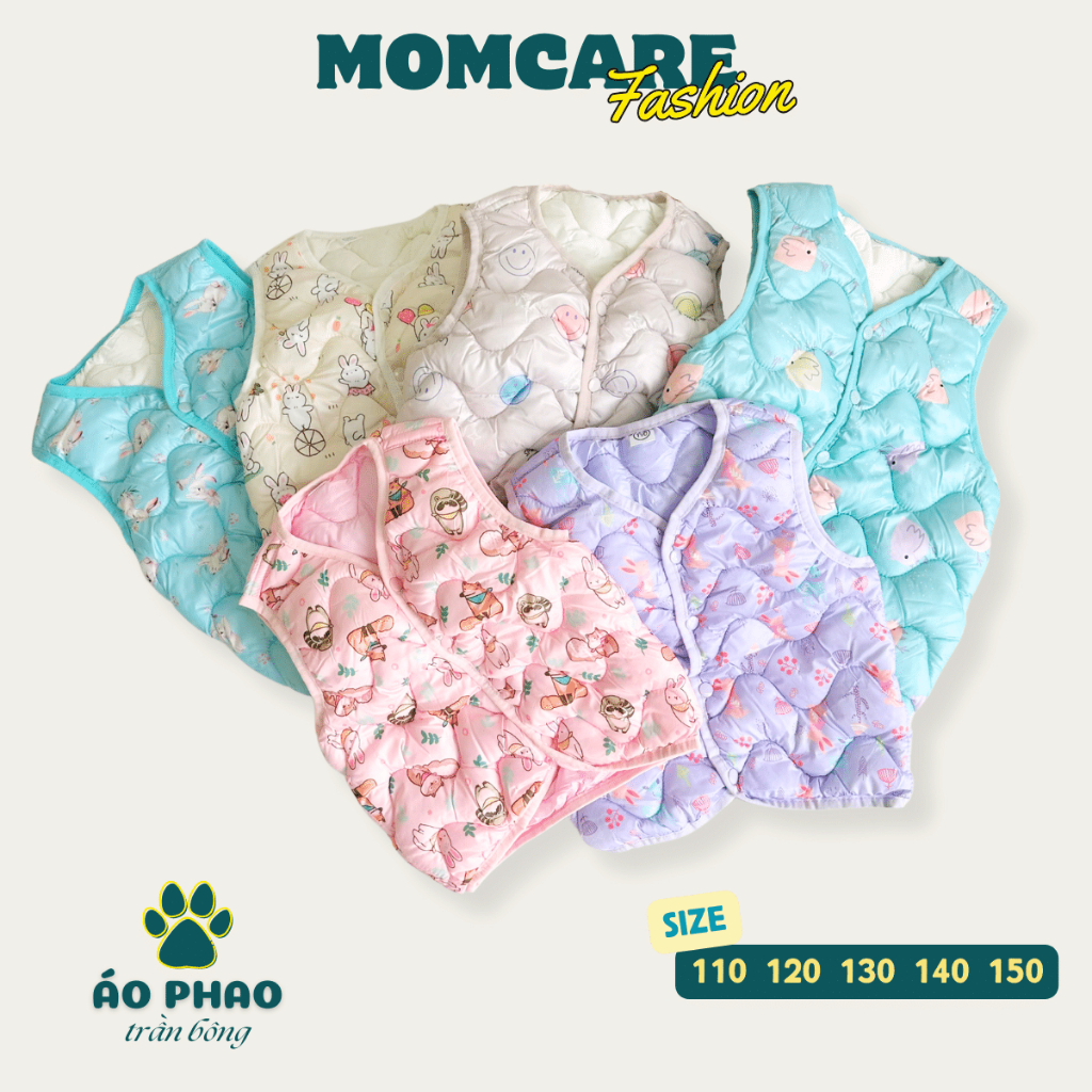 TT240 (8-24kg) Áo phao gile cho bé gái - MOMCARE