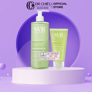  Sữa rửa mặt chứa PHA dành cho da hỗn hợp da dầu mụn SVR Sebiaclear Gel Moussant 55ml 