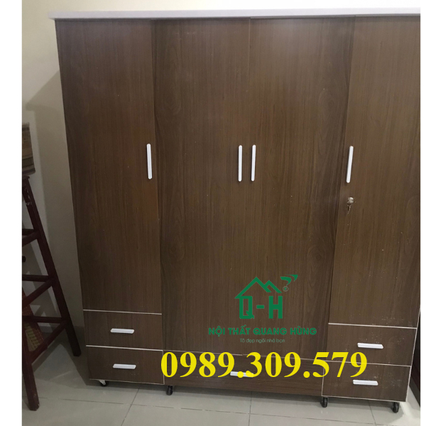TỦ NHỰA ĐÀI LOAN 4 CÁNH 1M8 X 1M4 CAO CẤPHCM
