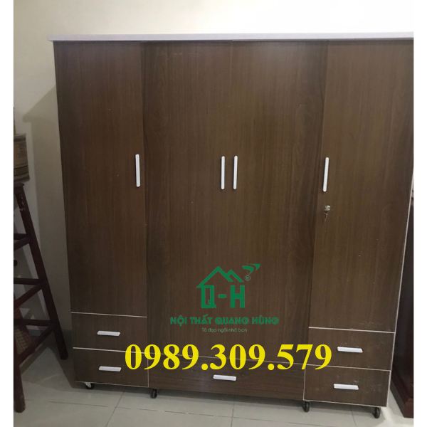 TỦ NHỰA ĐÀI LOAN 4 CÁNH 1M8 X 1M4 CAO CẤPHCM