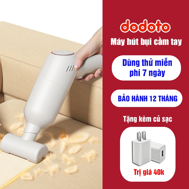 Máy hút bụi cầm tay mini không dây dodoto, hút bụi ô tô, giường công suất 120w