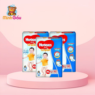 (Hàng cty) Tã dán/Bỉm quần Huggies NB58 / S56 / M76 / L68 / XL62 / XXL56