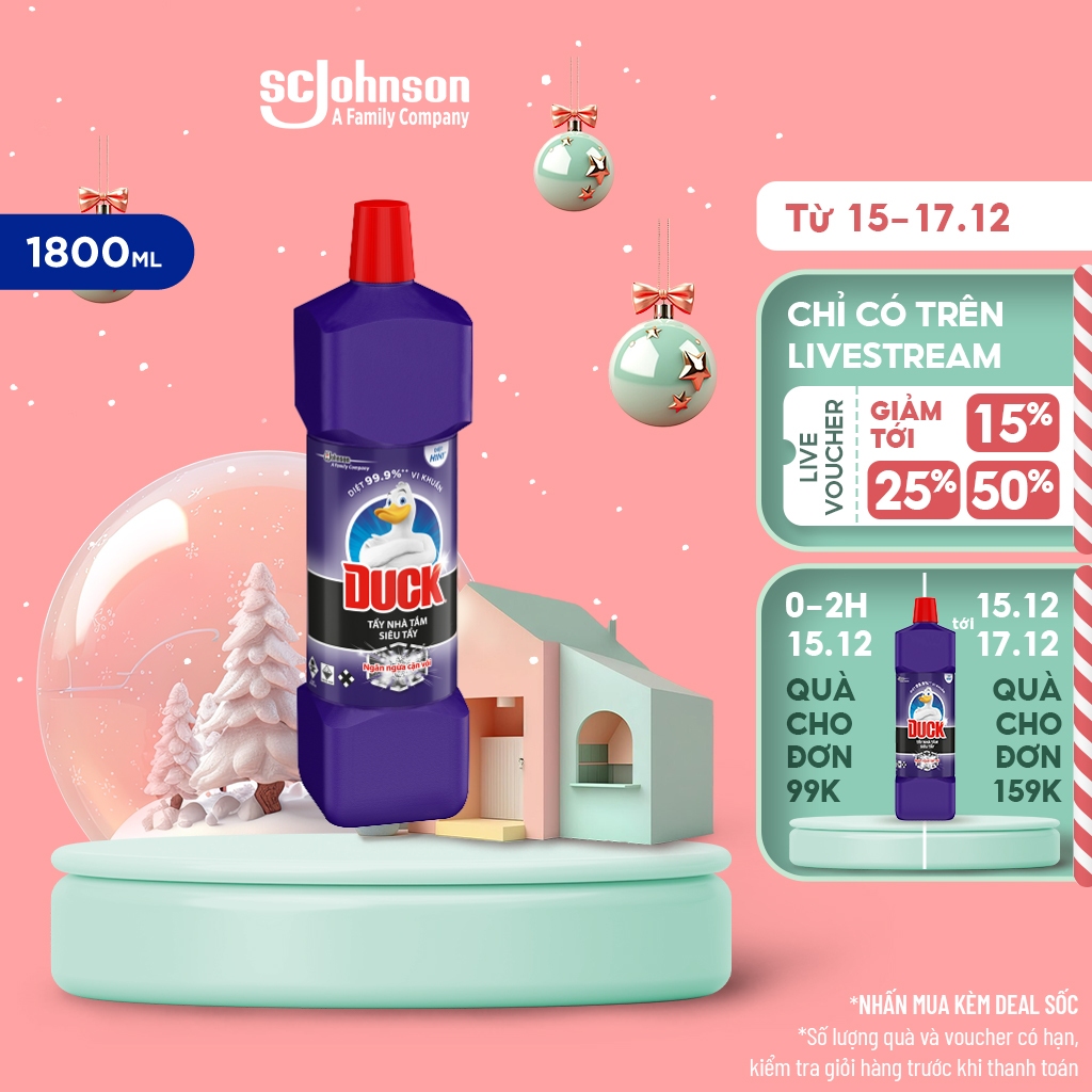 DUCK Tẩy Rửa Nhà Tắm Siêu Tẩy Pro 1800ml