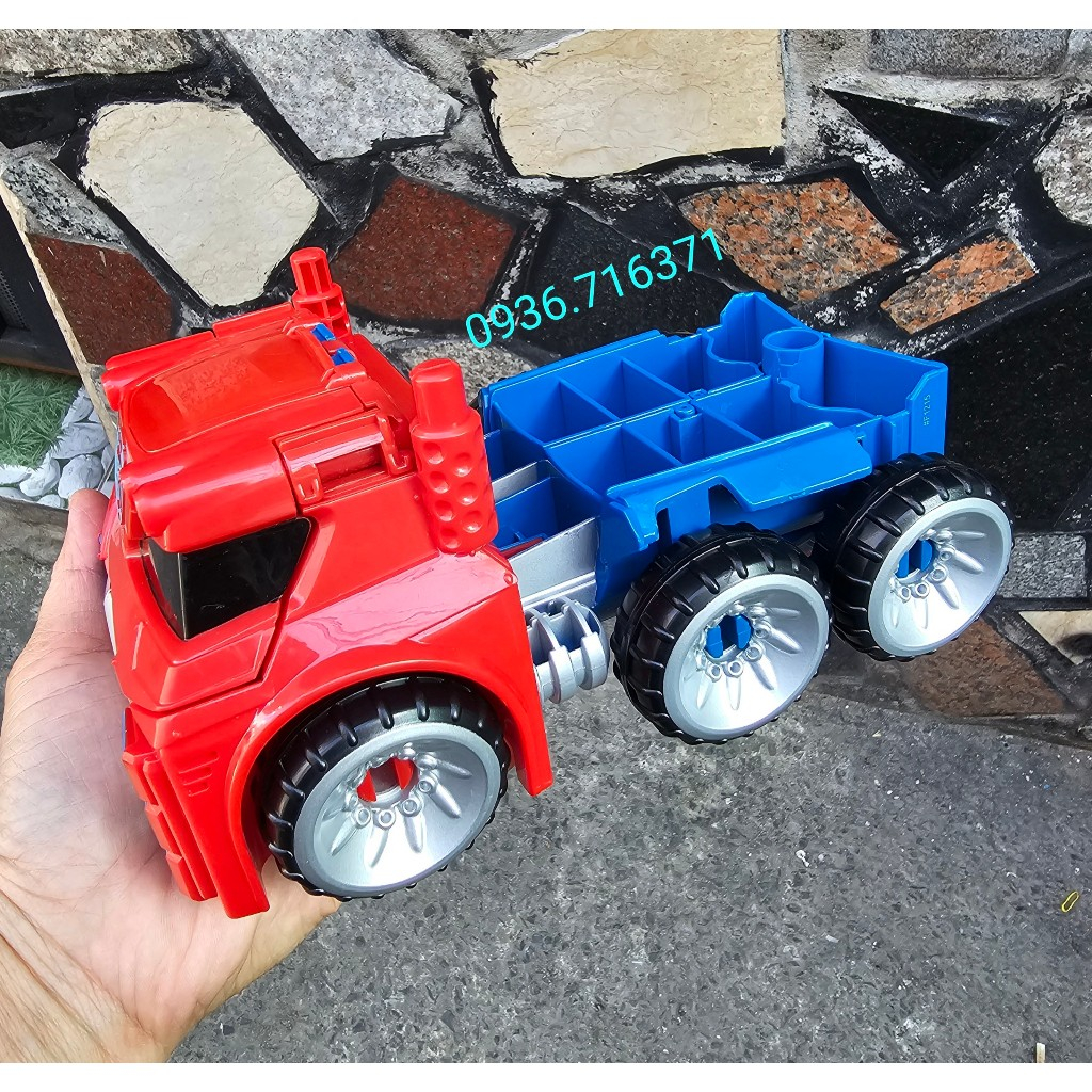 Robot Optimus Prime cao 25cm biến hình 2 bước hàng Hasbro Nobox