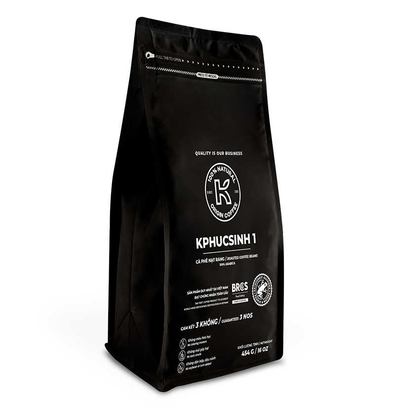 Cà Phê Rang Xay Arabica K Phucsinh 1 Túi 454 Gram