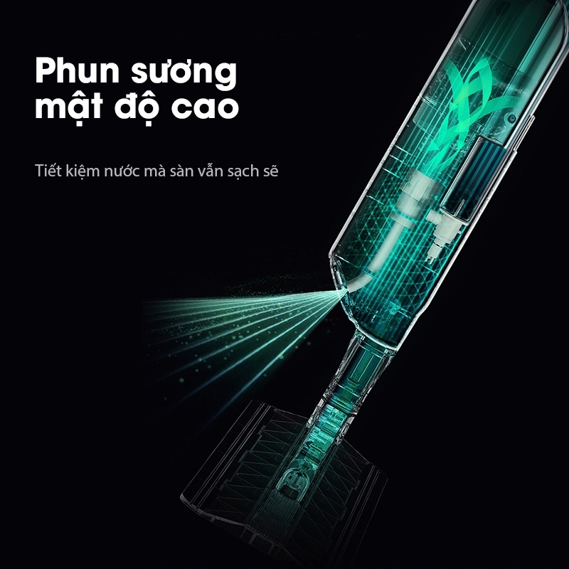 Samono Cây lau nhà phun sương thông minh đầu xoay 360 độ, lau nhà không mệt BCT701/816