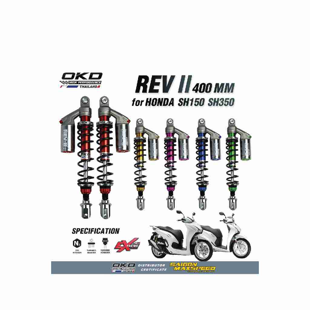 Phuộc Sau OKD Rev II Honda SH150i (chính hãng)