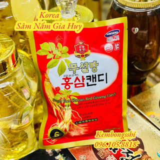 [HÀNG MỚI VỀ] Kẹo Sâm Không Đường Hàn Quốc, túi 200gr