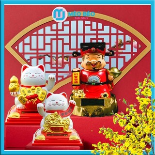 Mèo thần tài, Tượng Thần Tài gật đầu Trang trí nhà cửa - Mèo Béo Kids Store