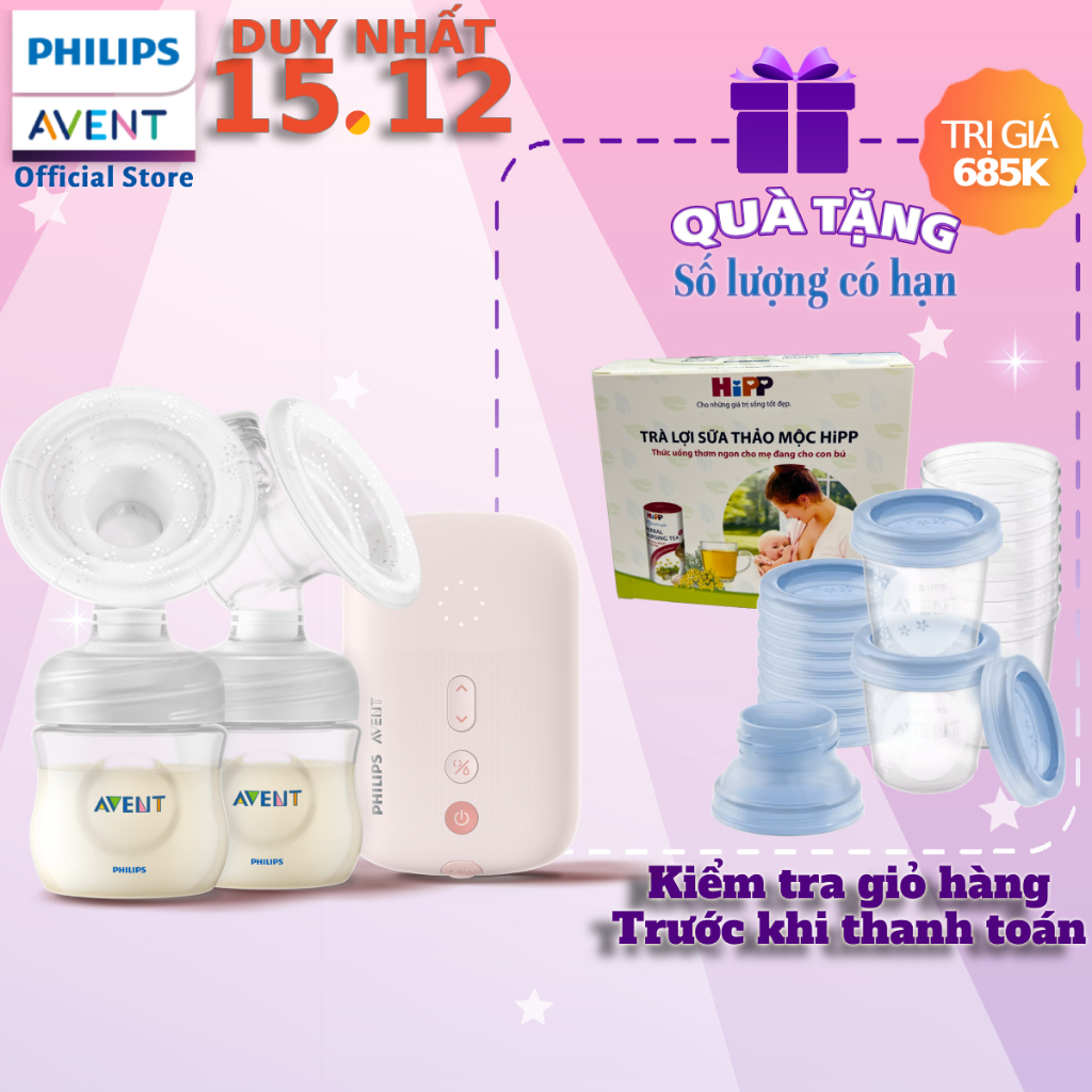 Philips Avent Máy hút sữa điện đôi Eureka