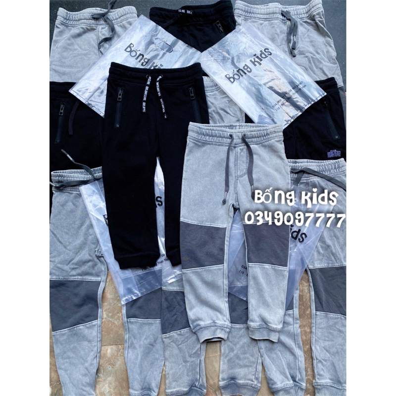 Quần Nỉ Joggers Bé Trai Dây Rút HaM