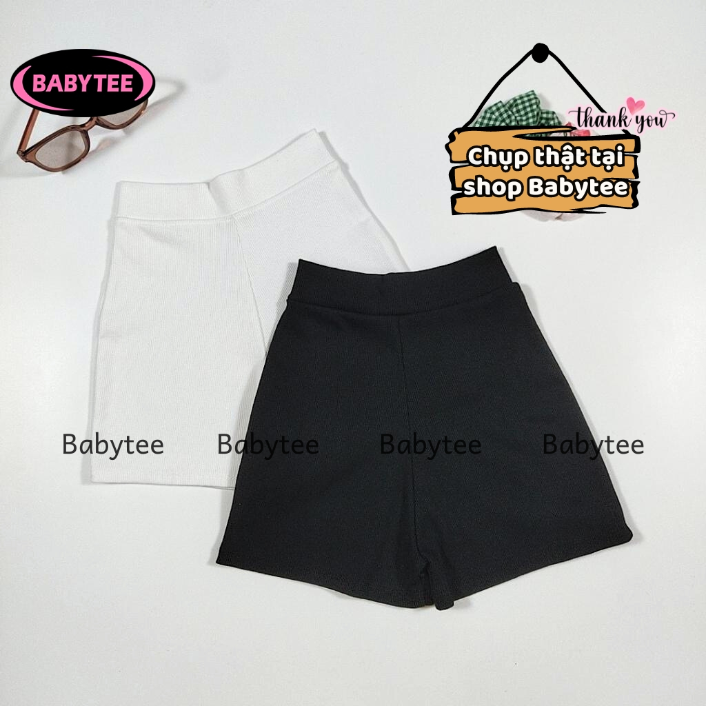 Quần BIKER SHORT Nữ Tập Gym, Yoga BABYTEE, Quần Nâng Mông Siêu Ôm Vải Co Giãn chất gân đẹp
