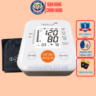 Máy đo huyết áp điện tử bắp tay Treelov B01B Chính Hãng ( Giọng nói Tiếng Việt)