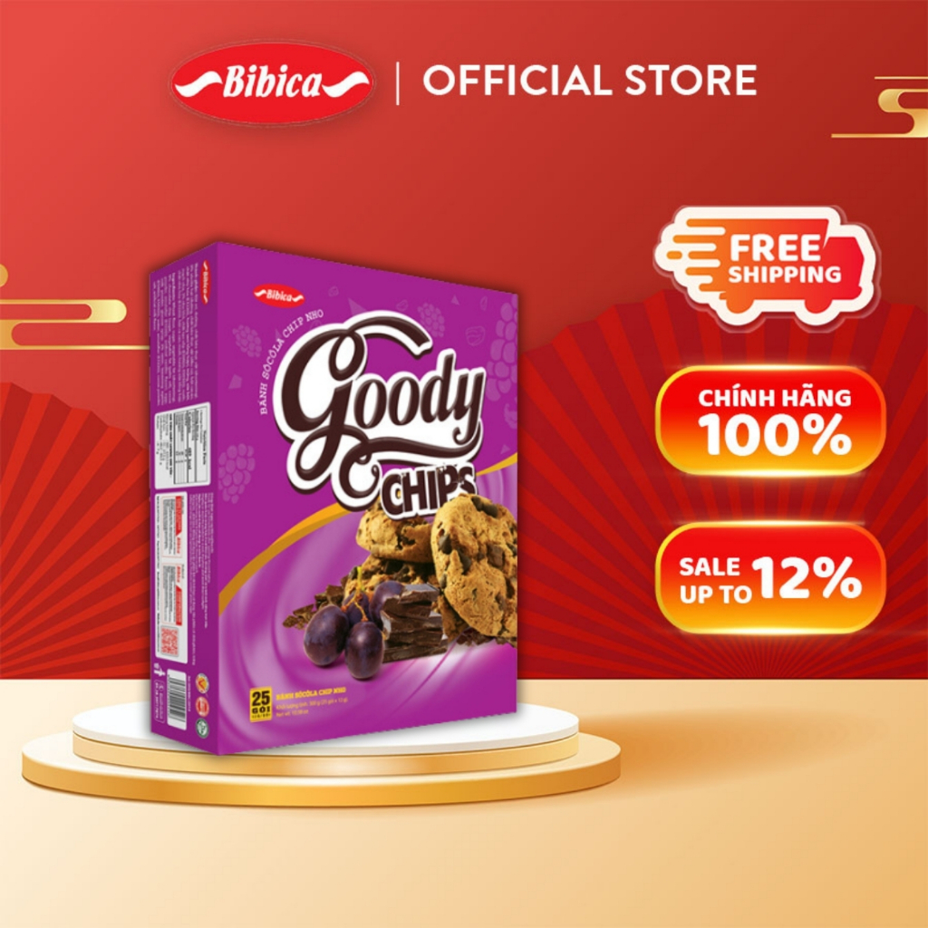 Bánh Goody Chip Dừa Bibica 300g