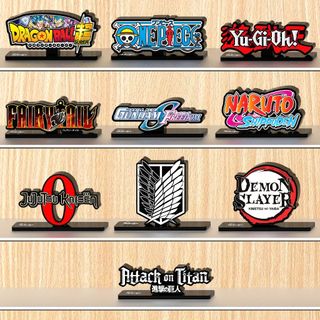 Logo One Piece, Naruto, Dragon Ball, Fairy Tail, Demon Slayer, Gundam, Attack on Titan, Yu-Gi-Oh Acrylic Cao Cấp
