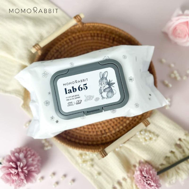Khăn ướt cao cấp MOMO RABIT Hàn Quốc 72 tờ