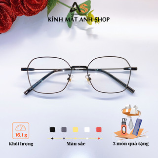 Gọng kính vuông nam nữ kiểu dáng thanh mảnh kim loại 5256A