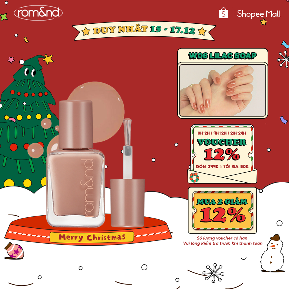[Màu 19-22] Sơn móng tay xinh xắn Hàn Quốc Romand Mood Pebble Nail 7g