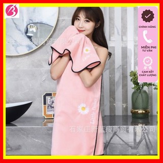 Set 2 khăn tắm + khăn mặt hoa cúc