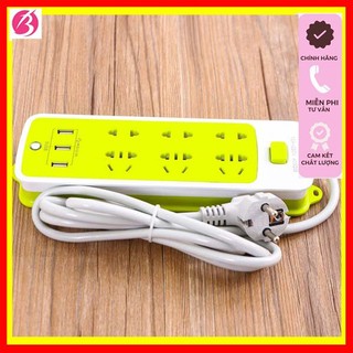 Ổ điện xanh đa năng có đầu cắm USB