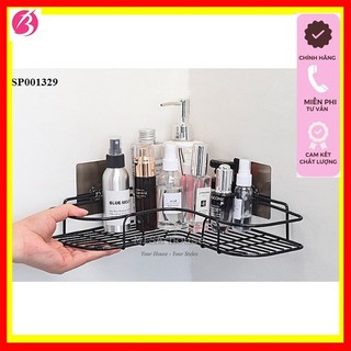 Kệ góc nhà tắm phun sơn tĩnh điện dán tường siêu dính trong nhà tắm, nhà bếp tiện dụng