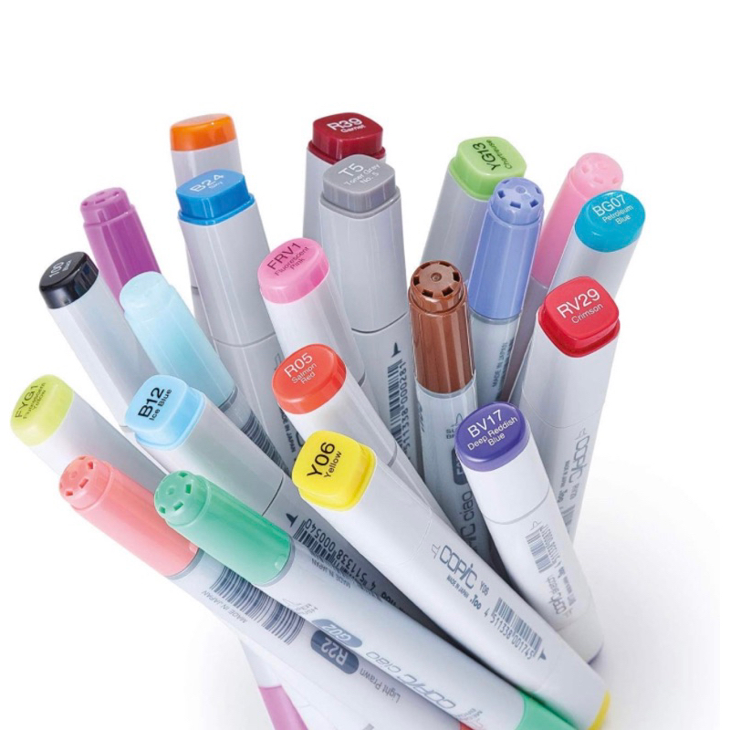 Lẻ Copic ciao có tất cả 358 màu