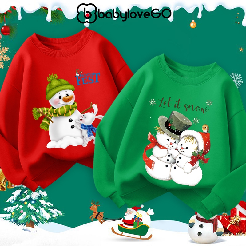 Áo nỉ cho bé Merry Christmas 2023 áo sweater cho bé trai bé gái đồ Noel giáng sinh in hình độc đáo