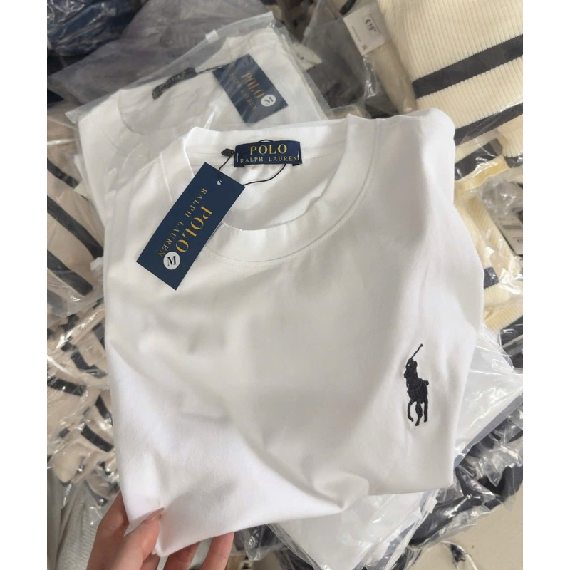 ÁO PHÔNG NỮ THUN LOGO THÊU NGỰA COTTON 100% 2023