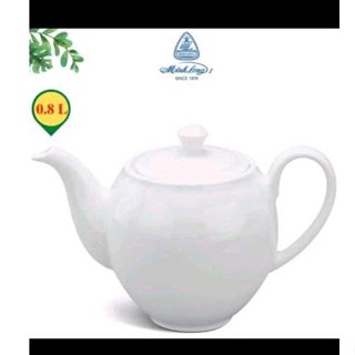 Bình trà sứ Minh Long 0.8lít